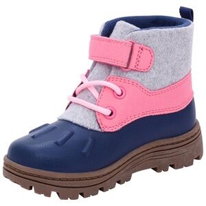 CARTER’S Toddler Pink and Grey Duck Boots – Size 5 | NWOT (New Without Tags)